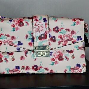 Mossimo Supply Co. Floral Crossbody Bag - Pink and Purple